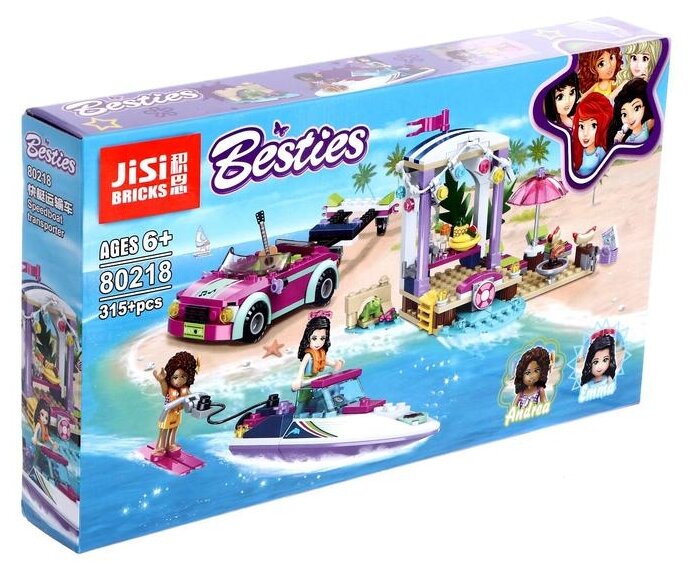 Besties Speedboat Transporter Building Blocks