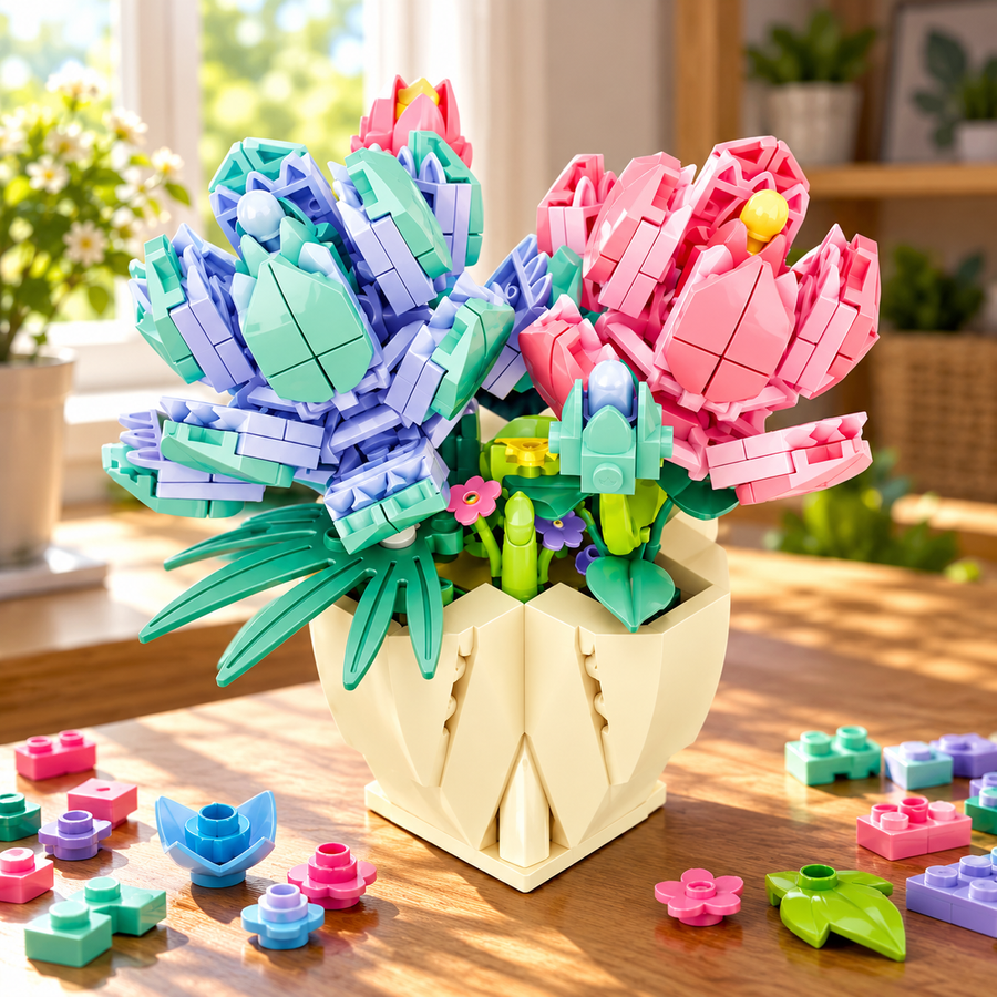 DIY Flowers Plant Block (293 Pcs)