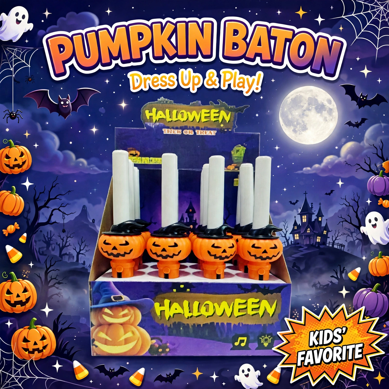 Halloween Pumpkin Light Up Sword