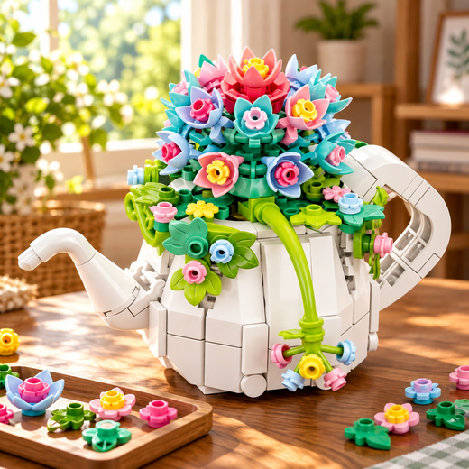 DIY Block Flowers Plant (255 Pcs)
