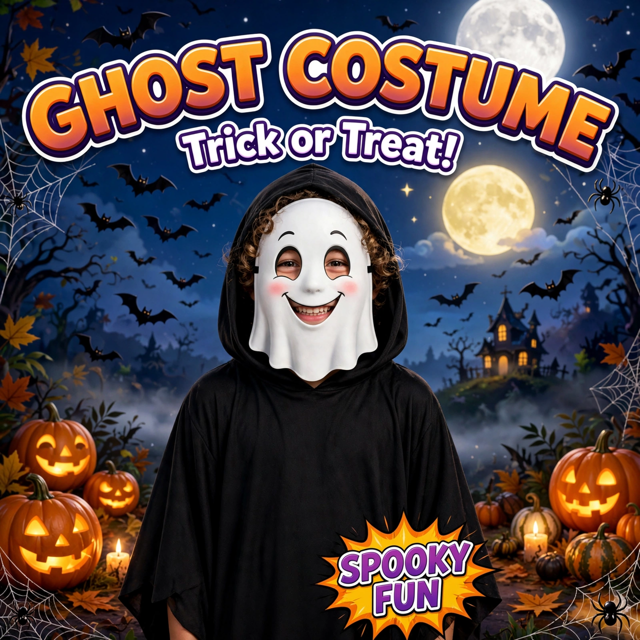 Halloween Horror Ghost Dress Costume