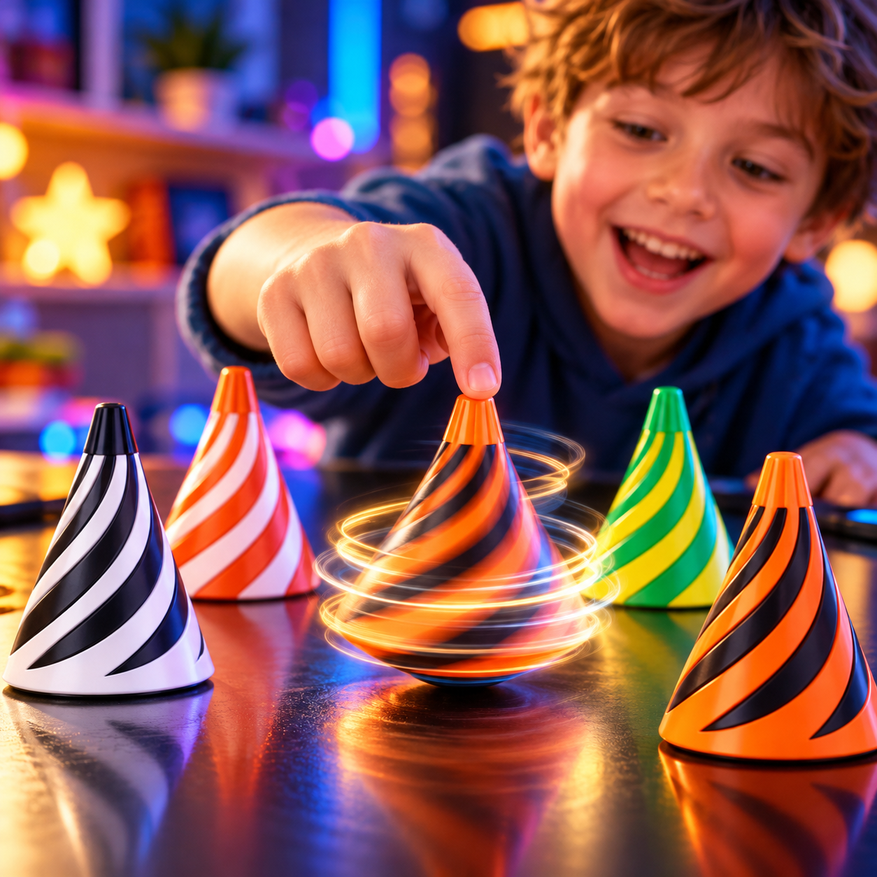 3D Printed Spinning  Magic Cone - 5 Pcs