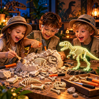 Thumbnail for Dinosaur Fossils Egg Digging Kit With Tools Plus free Surprise Gift