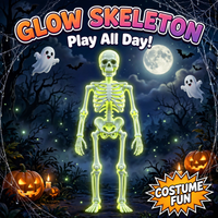 Halloween Light up Glowing Skeleton Skulls