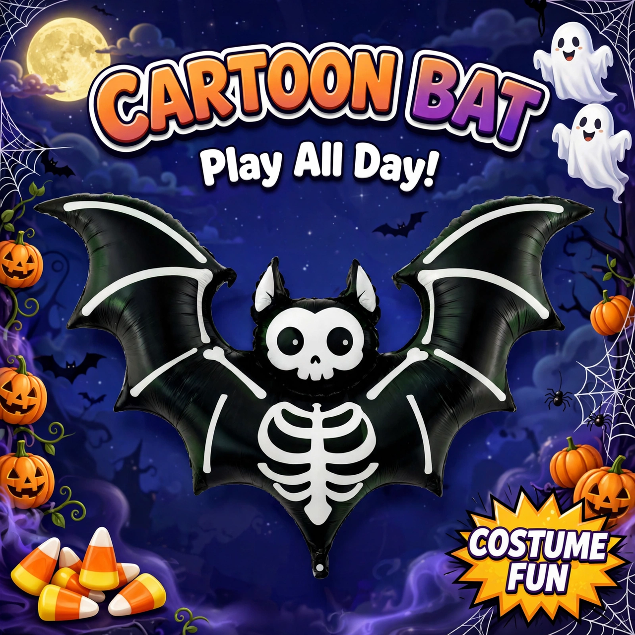 Halloween Bat Foil Balloon