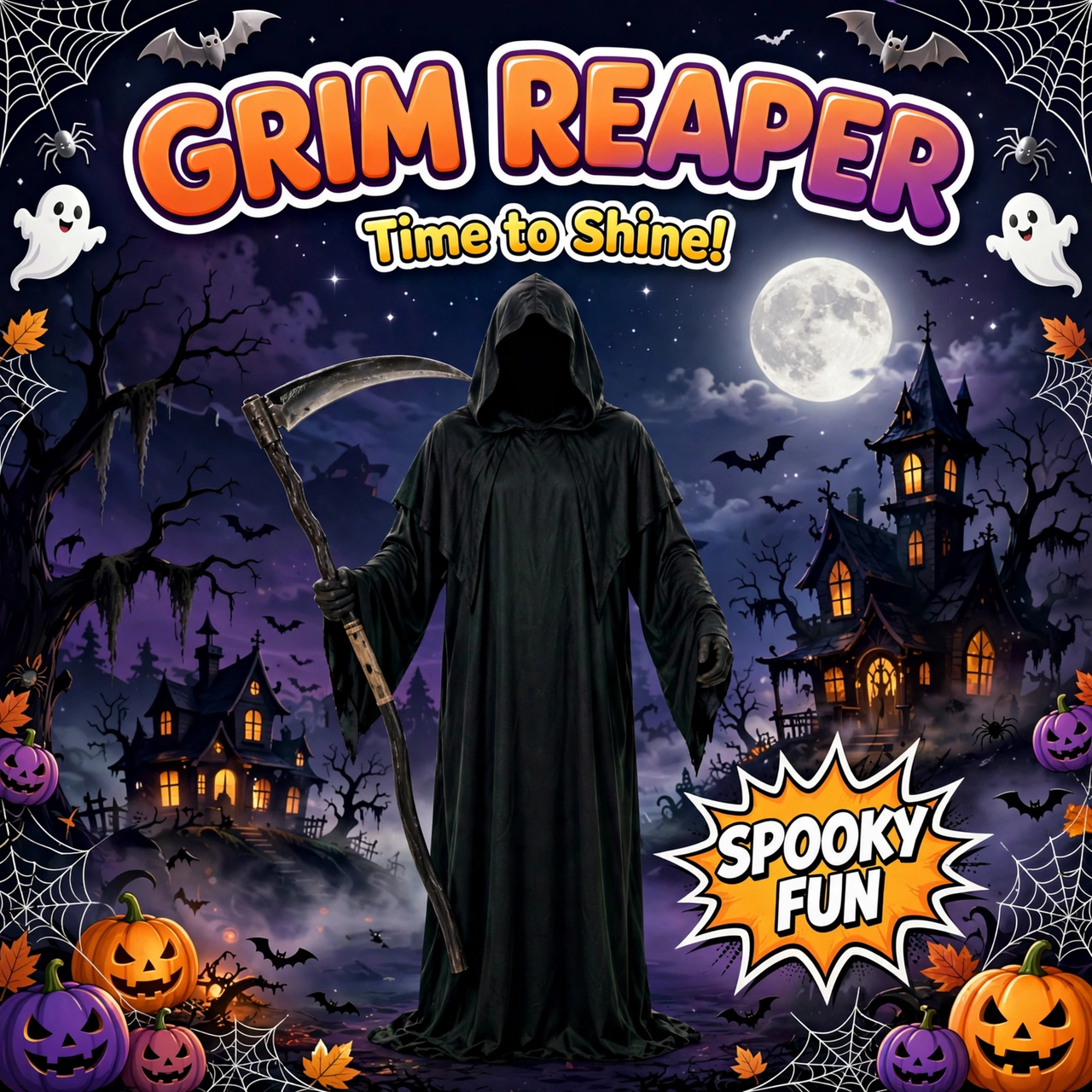 Halloween Grim Reaper Dress Costume