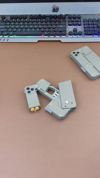 Fold Mobile Phone Soft Bullet Gun Toy