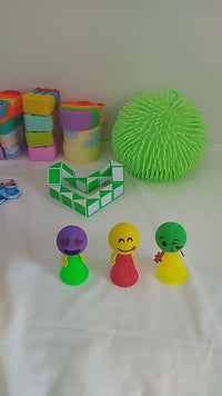 Pack Of 3 Emoji Jumping Popper Spring Toy