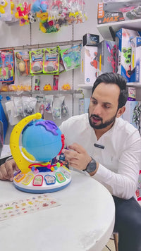 3-in-1 Interactive Learning Globe Toy for Kids
