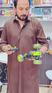 360 Rotation Remote Control And Hand Gesture Stunt Car with Lights And Music