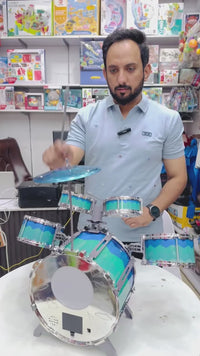 Jazz Musical Drum Toys Set With Light And Sound