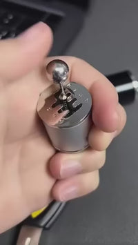 3D Gear Knob KeyChain - 2 Pcs