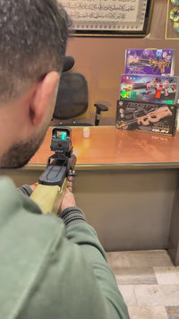 Rechargeable MP5 Water Bullet Shooting Gun With Smoke Silencer