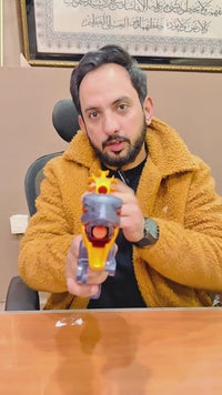 Dino Attack Toy Gun Set  With  Dinosaur Blasters And Soft Bullet