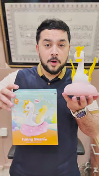 360 Rotate Floting Funny Swan With Light And Sound