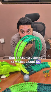 143 Pcs Remote Control Dino Spray Track Set