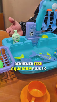 2 in 1 Sink And Fishing Game With Light And Sound