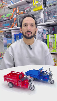 1:15 Scale Diecast Loader Rickshaw With Light And Sound And Smoke Effect