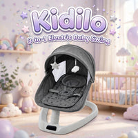 Thumbnail for Kidilo 3-in-1 Electric Baby Swing in Dark Grey