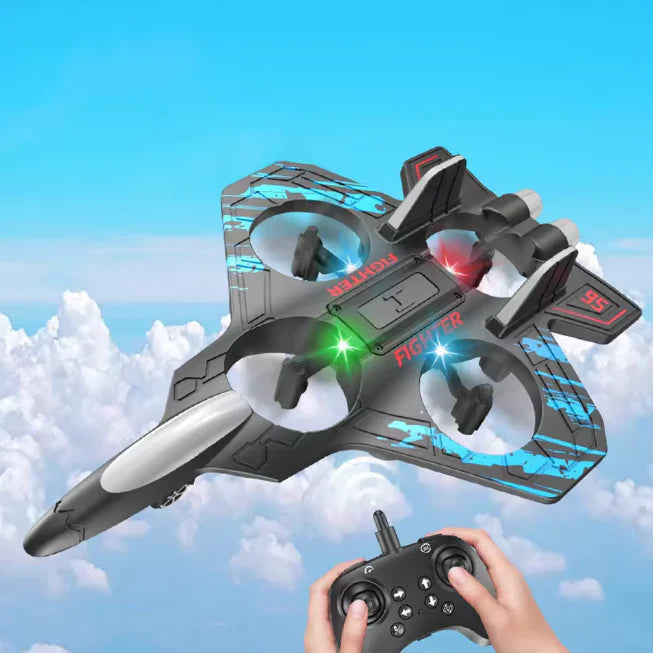 360 Rotate Plastic Remote Control Fighter Plane