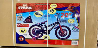 Spider-Man 20-inch kids bicycle - packaging box