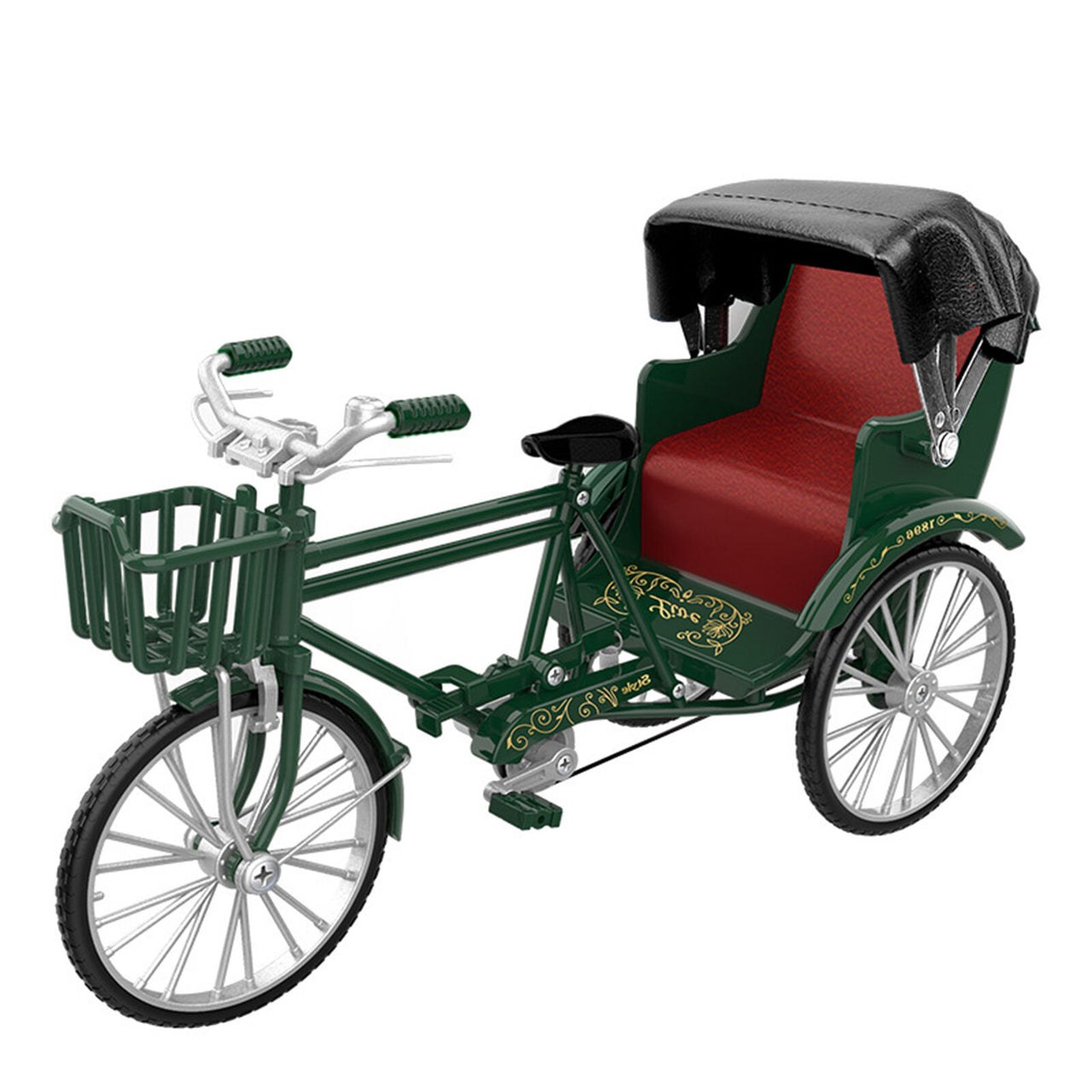 1:12 Scale Retro Nostalgic Style Tricycle Toy