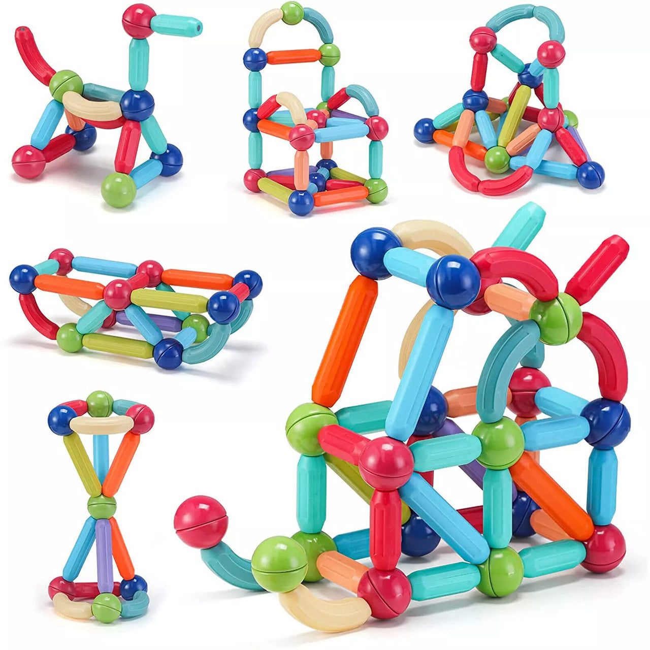 Magnetic Building Blocks 56Pcs