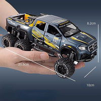 Thumbnail for 1:24 Benz X-CLASS 6x6 Diecast Pickup With Bike Toy