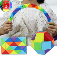 Thumbnail for Pack of 2 Magic Rule Snake Multi Color 3D Puzzle Cube