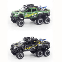 Thumbnail for 1:24 Benz X-CLASS 6x6 Diecast Pickup With Bike Toy
