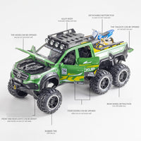 Thumbnail for 1:24 Benz X-CLASS 6x6 Diecast Pickup With Bike Toy