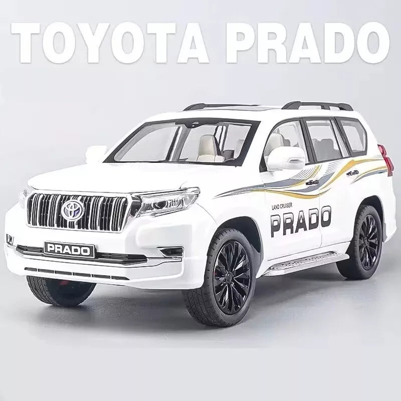1:18 Toyota Land Cruiser Prado Diecast Suv Car Model Toys For Boy Gifts Collection Hobby White Green With New Original Box 22 1:18 Diecast Toyota Land Cruiser Prado Tx Model