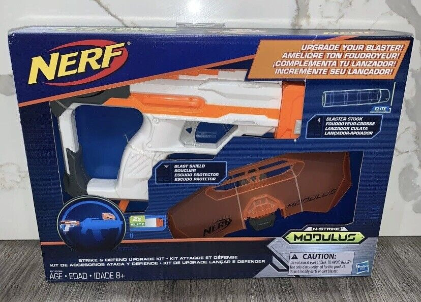 NEW in Box Nerf Gun and stock Modulus Strike And Defend