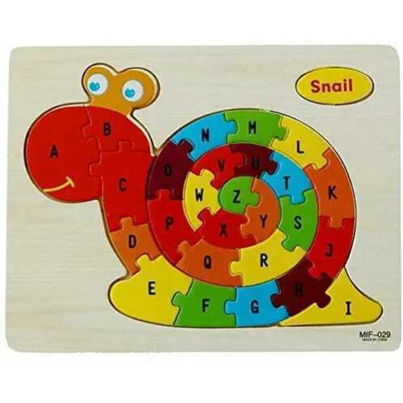 Colourful Learning Educational Puzzle Board –Snail
