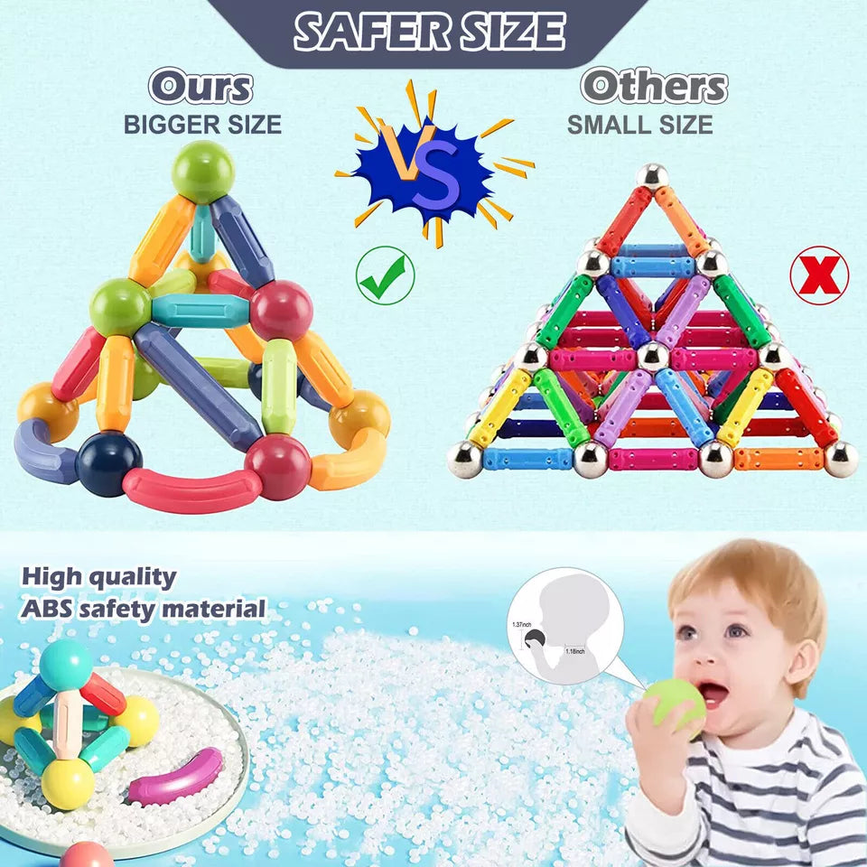 Magnetic Building Blocks 56Pcs