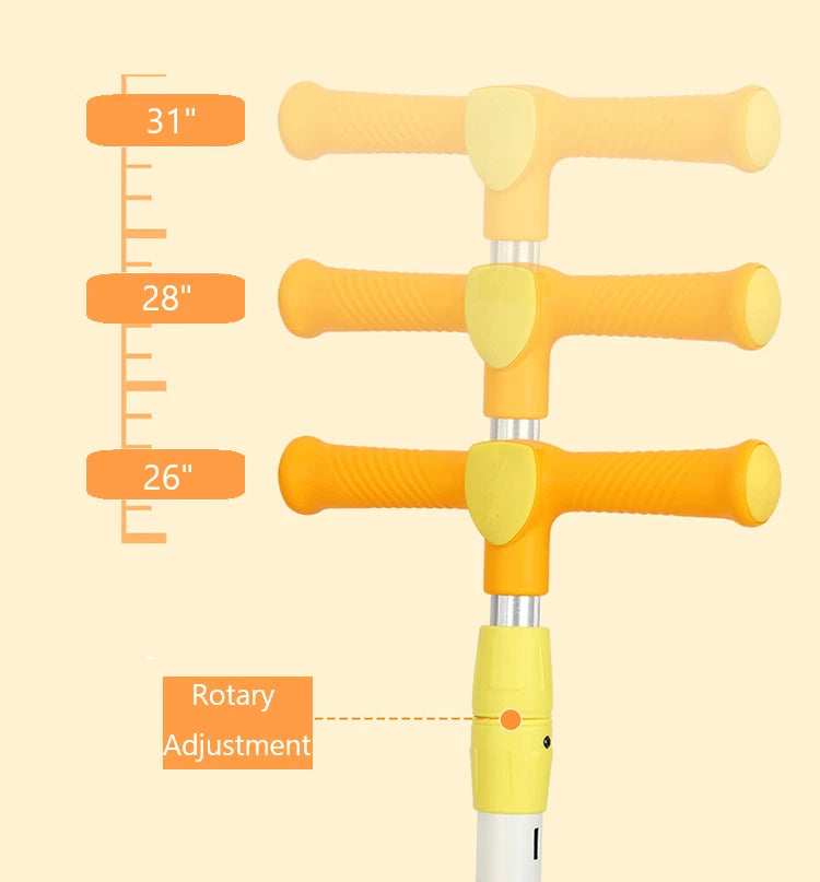 Cartoon Face Manual Scooty For Kids