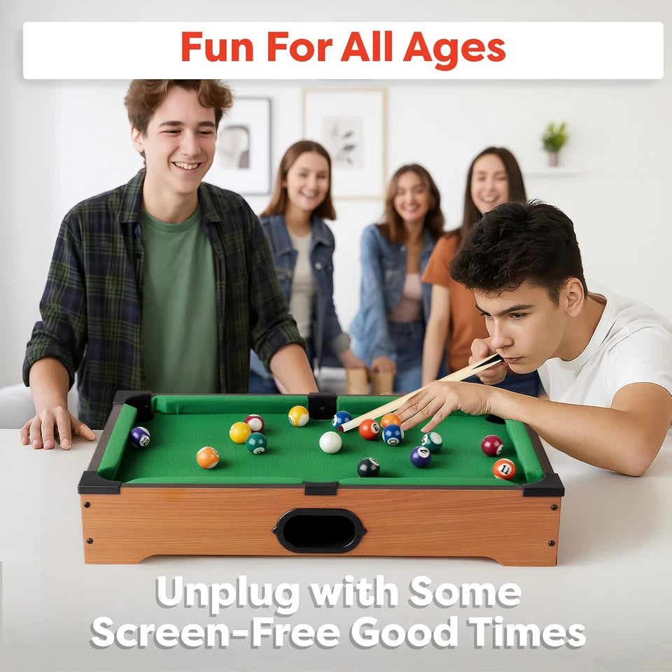 Mini Tabletop Pool Table for Kids
