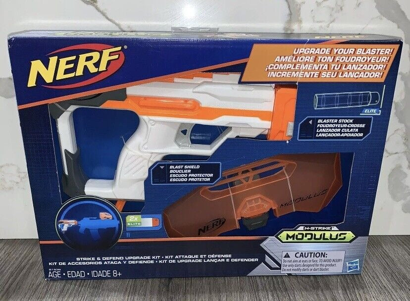 NEW in Box Nerf Gun and stock Modulus Strike And Defend