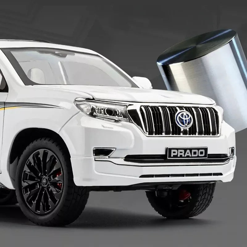 1:18 Toyota Land Cruiser Prado Diecast Suv Car Model Toys For Boy Gifts Collection Hobby White Green With New Original Box 24 1:18 Toyota Land Cruiser Prado Diecast Suv Car Model Toys For Boy Gifts Collection Hobby White Green With New Original Box