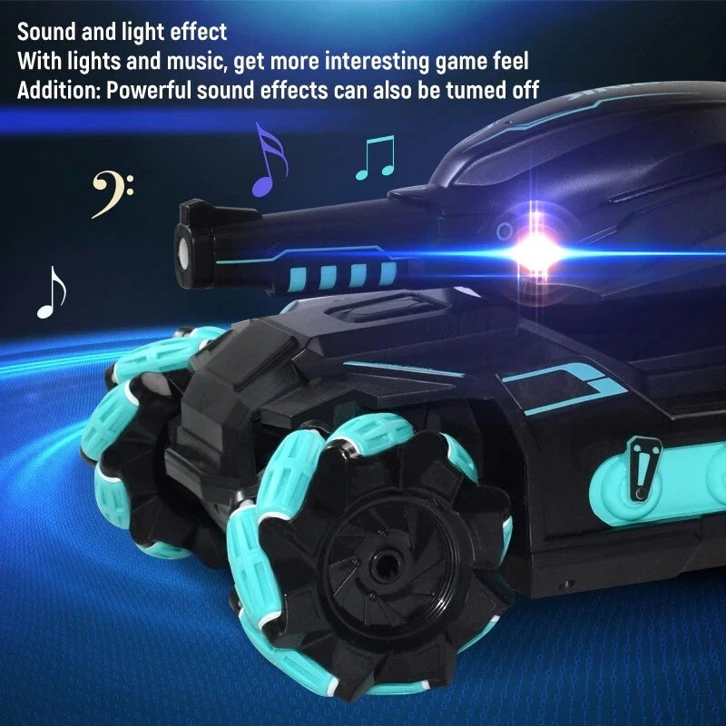 Remote Control Gel Ball Tank With Smoke Effect