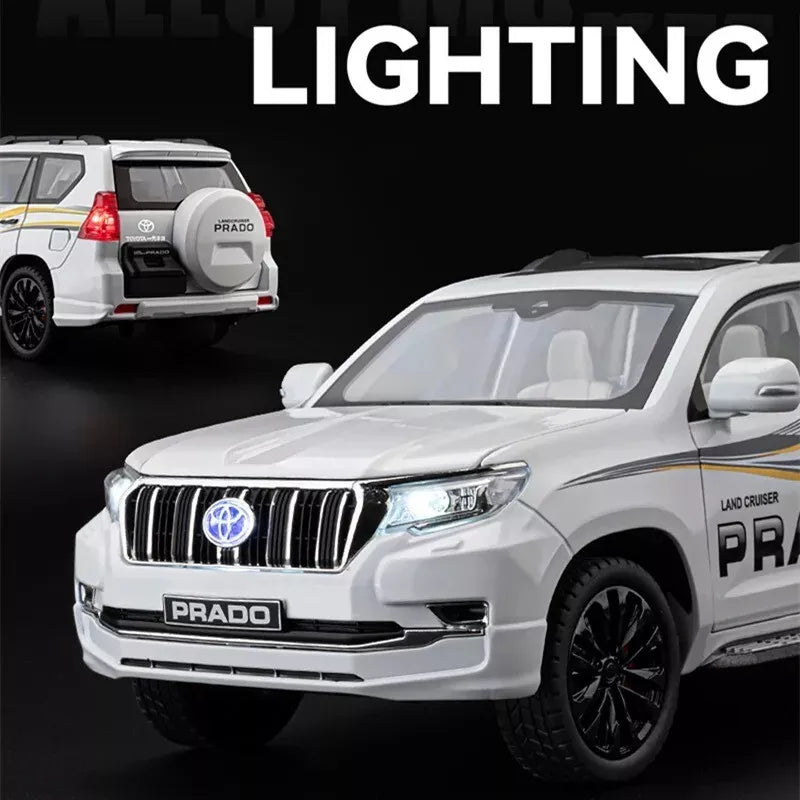 1:18 Toyota Land Cruiser Prado Diecast Suv Car Model Toys For Boy Gifts Collection Hobby White Green With New Original Box 21 1:18 Diecast Toyota Land Cruiser Prado Tx Model