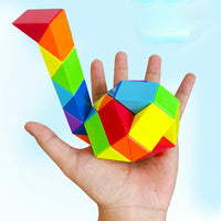 Thumbnail for Pack of 2 Magic Rule Snake Multi Color 3D Puzzle Cube