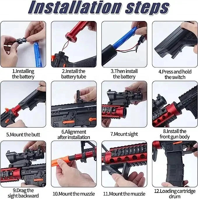 Automatic AR-13 Gel Blaster Gun Toy