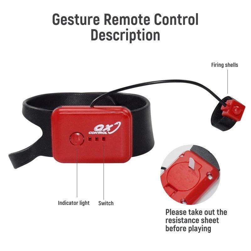 Remote Control Gel Ball Tank With Smoke Effect