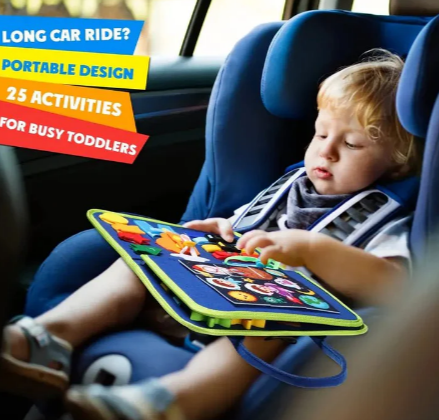 Montessori Sensory Cloth Book With 8 Sides