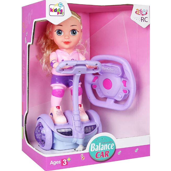 Remote Control Barbie Doll Scooter Toy Electric Riding Girl Doll with Flashing Lights