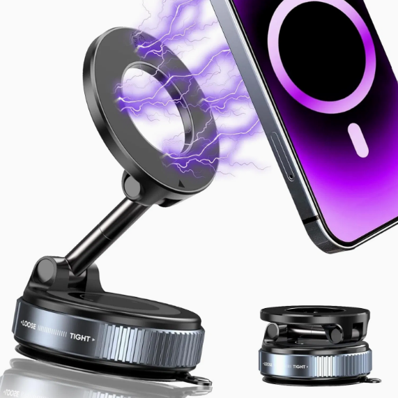 360° Adjustable Magnetic Vacuum Phone Holder
