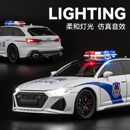 Diecast 1:24 Audi RS6 Police Car