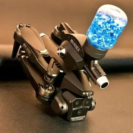 Remote Control Drone with Triple Camera And Water Ball Shooter