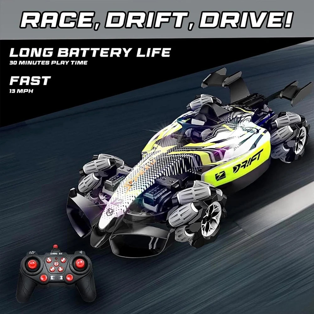 360°Remote Control High Speed Racing Drift Car with Smoke